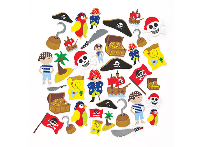 Foamstickers - Ahoi Piraatjes - Set Van 96