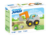 Speelsets - PLAYMOBIL Junior 71684 Graaflader - voertuigen - set van 5