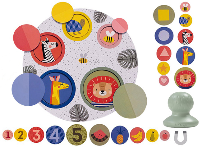 Eerste Speelgoed - Puzzel - Taftoys - Magnetische Peek-a-boo Puzzel