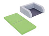 Rustbed - nino plooimatras - per stuk - verkrijgbaar in groen of blauw