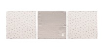 TEXTIEL - BEBEJOU - MONDDOEKJES - GRIJS TINTEN - SET VAN 3