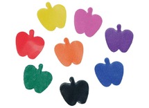 Plakfiguren - ongegomd - appel - set assorti