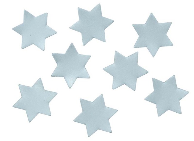Plakfiguren - Ongegomd - Ster - Zilver - Set Assorti
