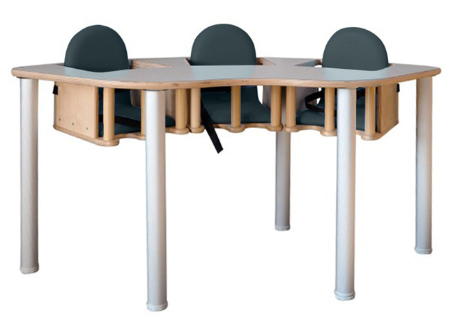Eettafel - 3kindjes - Purfect - Cold Lava - Per Stuk