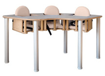 Eettafel - 3Kindjes - Purfect - peach - per stuk
