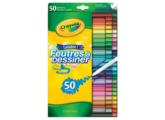 Viltstiften - Crayola - Supertips - Set Van 50