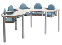 Eettafel - 5Kindjes - Purfect - vintage blue - per stuk