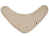 Slab - kwijlslab - Timboo - 36 x 20 cm - dubbel gelaagd - met drukknop - frosted almond - per stuk