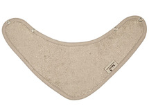 Slab - kwijlslab - Timboo - 36 x 20 cm - dubbel gelaagd - met drukknop - frosted almond - per stuk