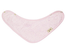 Slab - kwijlslab - Timboo - 36 x 20 cm - dubbel gelaagd - met drukknop - silky lilac - per stuk