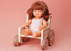 Poppen - rolstoel voor poppen - Miniland - Special Needs - hout - per stuk