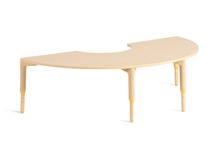 Tafel, Halfrond, Lage Verstelbare Poten 30-46 Cm