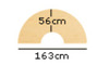Tafel, Halfrond, Lage Verstelbare Poten 30-46 Cm