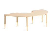 Tafel, Halfrond, Medium Verstelbare Poten 40-59 Cm