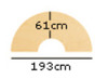 Tafel, Halfrond, Medium Verstelbare Poten 40-59 Cm