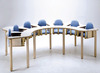Eettafel-7 Kindjes (Blauw Stof Leverancier)
