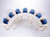 Eettafel-7 Kindjes (Blauw Stof Leverancier)