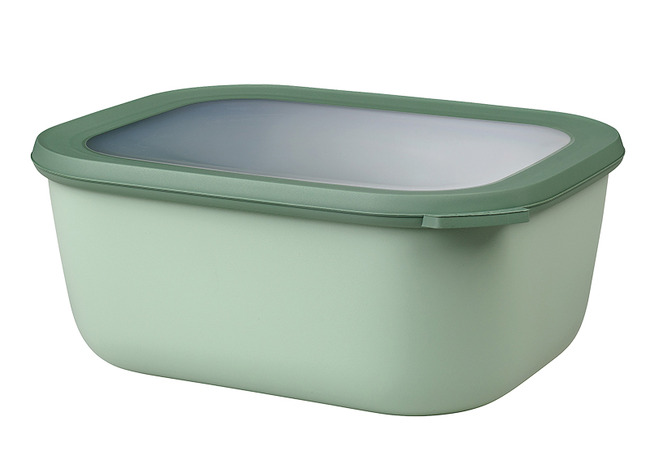 Bewaardozen - Mepal - Cirqula Multikom Rechthoekig - 3000 Ml - Nordic Sage - Per Stuk