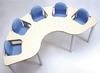 Eettafel-5Kindjes - standaard blauwe zitjes
