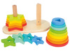 Kleur en vormsorteren - Hout - vormenregenboog - per set