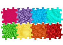 Sensorische puzzelmatten - MUFFIK - Regenboogset - 8st