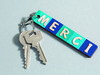 Sleutelhanger - hout - label - set van 3
