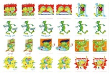 De Coole Kikker - Stickervellen