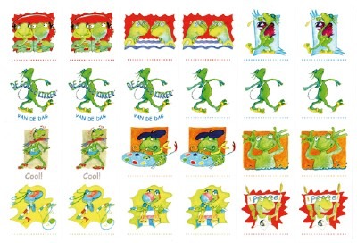 De Coole Kikker - Stickervellen