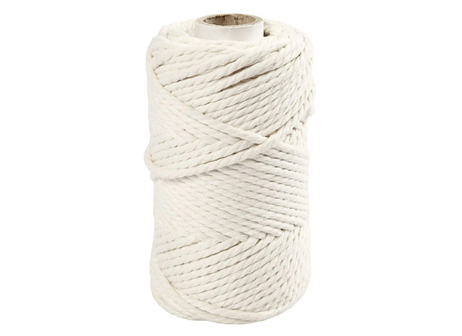 Koord - Katoenkoord - Macramé - 55 M X 4 Mm - Off-white - Per Stuk