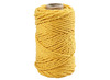 Koord - katoenkoord - Macramé - 55 m x 4 mm - geel - per stuk