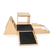 Groot bewegingsmateriaal - hout - toddler avonturenpark - 5-delig