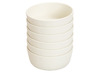 Eetgerei - kommetje - bioplastic - 13 cm - wit - set van 6