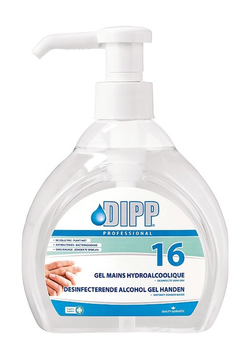 Dipp-desinfecterende Alcohol Gel N16-500ml Pomp