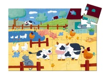 Puzzel - karton - koeien 24st
