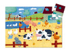 Puzzel - silhouetpuzzel - Djeco Les Vaches À La Ferme - karton - koeien - 24 puzzelstukken - per stuk
