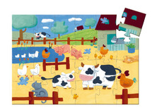 Puzzel - karton - koeien 24st