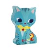 Puzzel - silhouetpuzzel - Djeco Pachat & Ses Amis - karton - pachat en zijn vriendjes - 24 puzzelstukken - per stuk