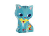 Puzzel - silhouetpuzzel - Djeco Pachat & Ses Amis - karton - pachat en zijn vriendjes - 24 puzzelstukken - per stuk