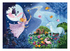 Puzzel - silhouetpuzzel - Djeco La Fée Et La Licorne - karton - fee met eenhoorn - 36 puzzelstukken - per stuk