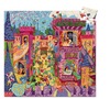 Puzzel - silhouetpuzzel - Djeco Château Féerique - feeënkasteel - 54 puzzelstukken - per stuk