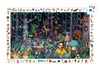 Puzzel - observatiepuzzel - Djeco La Forêt Enchantée - sprookjesbos - 100 puzzelstukken - karton - per stuk