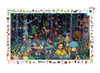 Puzzel - observatiepuzzel - Djeco La Forêt Enchantée - sprookjesbos - 100 puzzelstukken - karton - per stuk