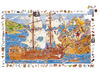 Puzzel - observatiepuzzel - Djeco Les Pirates - piraten - 100 puzzelstukken - karton - per stuk