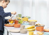 Eetgerei - kommetje - bioplastic - 13 cm - geel - set van 6