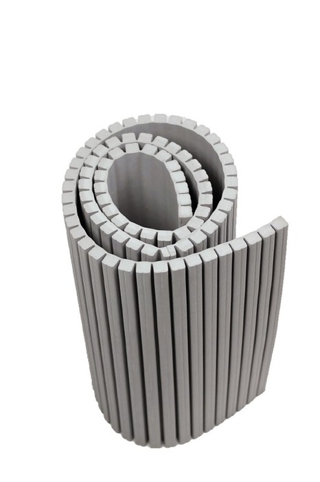 Wand- En Pilaarbeschermer - Arte Viva Pillar / Wall Guard - Geribbeld - 200 X 100 Cm - Grijs - Per Stuk