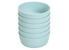 Eetgerei - kommetje - bioplastic - 13 cm - blauw - set van 6
