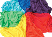Snoezelhoek - tickit - regenboog stoffenpakket - set van 7