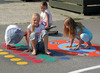 Speelplaatsmarkering - decomark twister met plaatsing