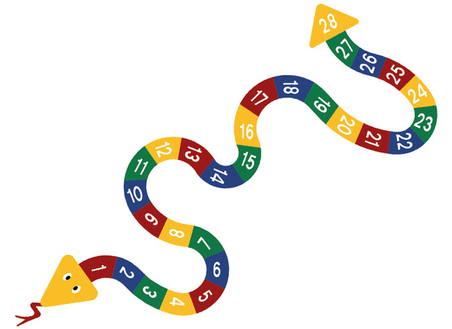 Speelplaatsmarkering - Decomark Slang 1 Tot 28