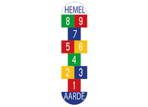 Speelplaatsmarkering - decomark hinkelspel aarde-hemel